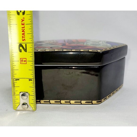 Heinrich Villeroy & Boch Russian Fairy Tale Hexagonal Trinket "The Snow Maiden" - Picture 6 of 6